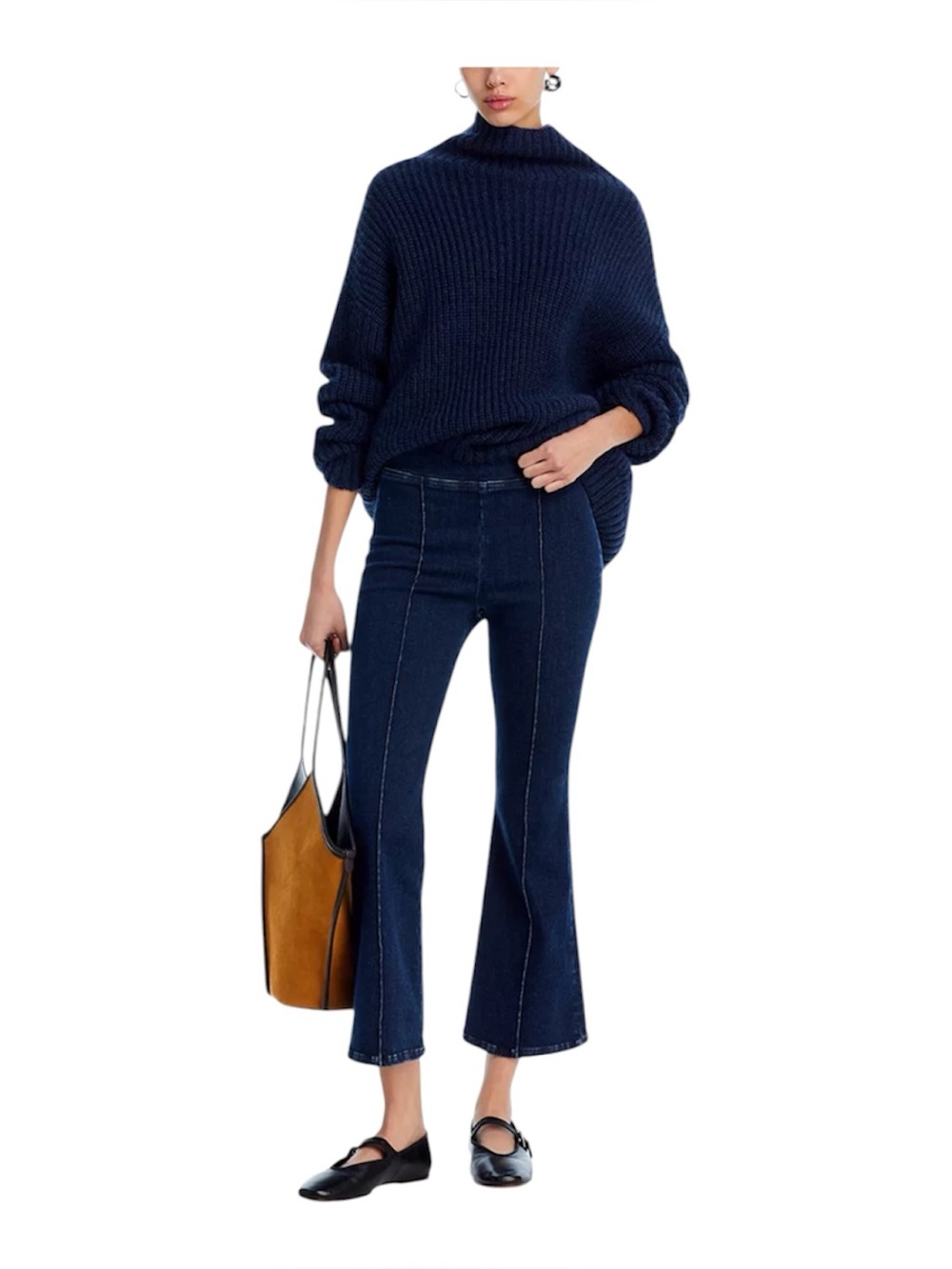 Frame Jetset High Rise Crop Mini Boot Pin Jeans in Keller Trendy Chic Pull On 2